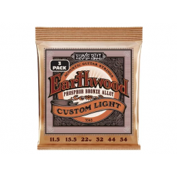 ERNIE BALL 3545 Erthwood Custom Light Phosphor -  11.5-54