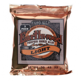 ERNIE BALL 3548 Earthwood Light Phosphor Bronze -  3Pkg - 11-52
