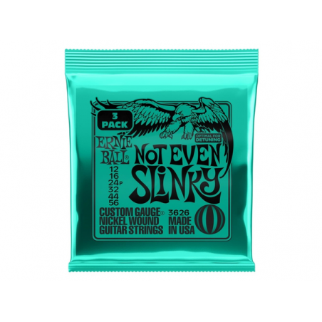 ERNIE BALL 3626 Not Even Slinky Nickel 12/56 - 3 PACK