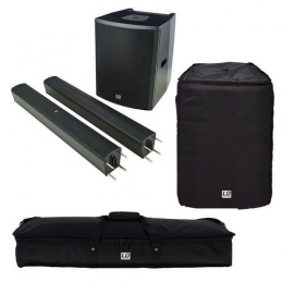 LD SYSTEMS MAUI 28 G2 COMPACT COLUMN PA SYSTEM WITH BLUETOOTH BLACK - BUNDLE