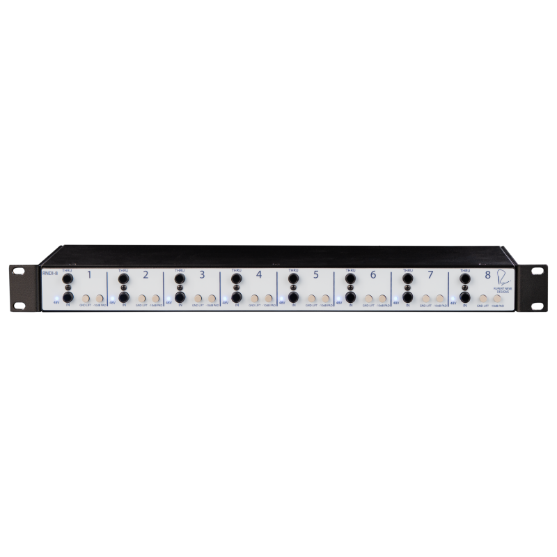 Direct Box con trasformatore Neve per strumenti o speaker con 8 canali