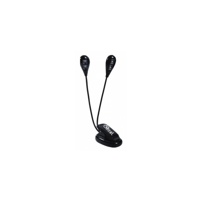BEST MUSIC BL-204 DUET 4LED LAMPADA LEGGIO, BLACK