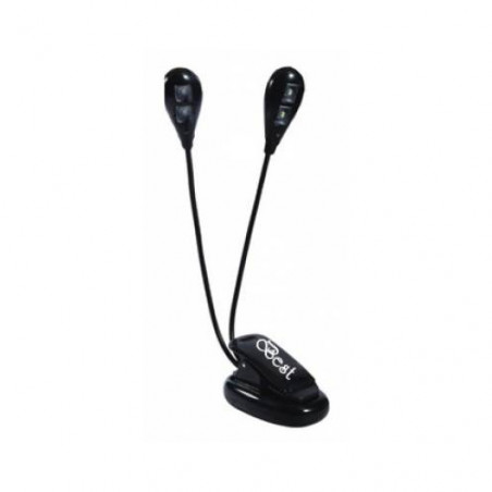 BEST MUSIC BL-204 DUET 4LED LAMPADA LEGGIO, BLACK