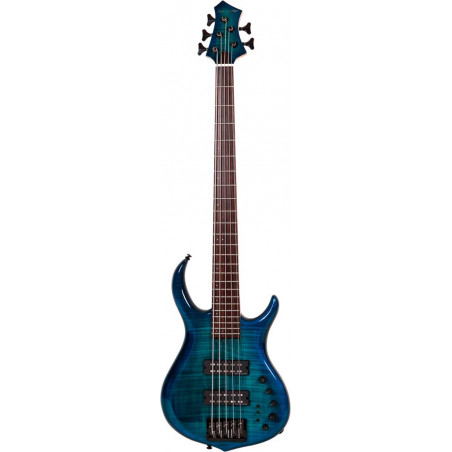 M7 ALDER-5 FRETLESS (2ND GEN) TBL TRANS BLUE