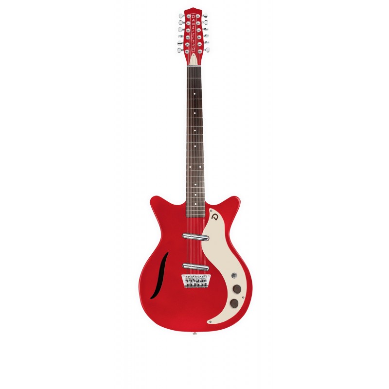 VINTAGE 12STR GUITAR RED METALLIC