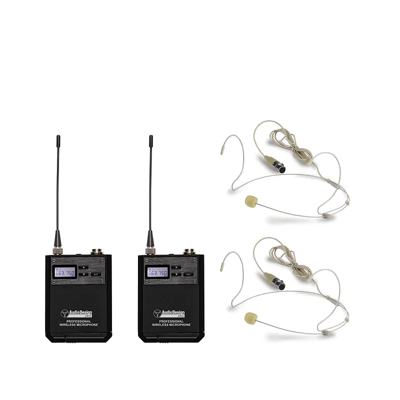 AUDIODESIGN PMU-312BP SET WIRELESS DUAL HEADSET