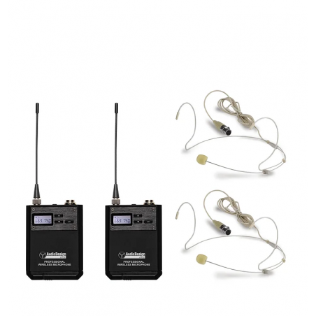 AUDIODESIGN PMU-312BP SET WIRELESS DUAL HEADSET