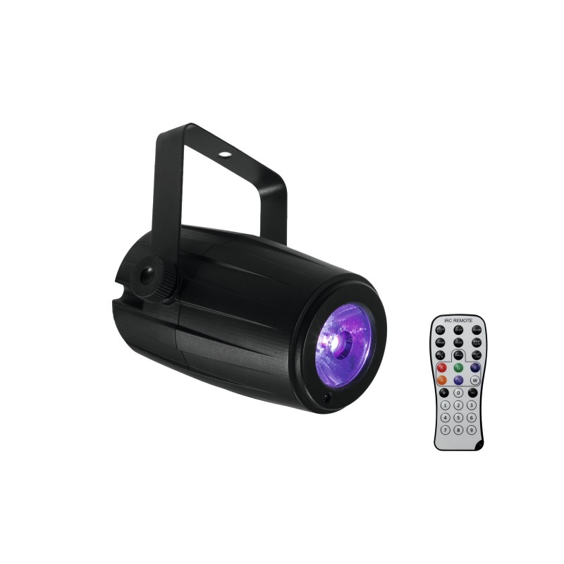 EUROLITE PIN SPOT RGBW 5W - BLACK