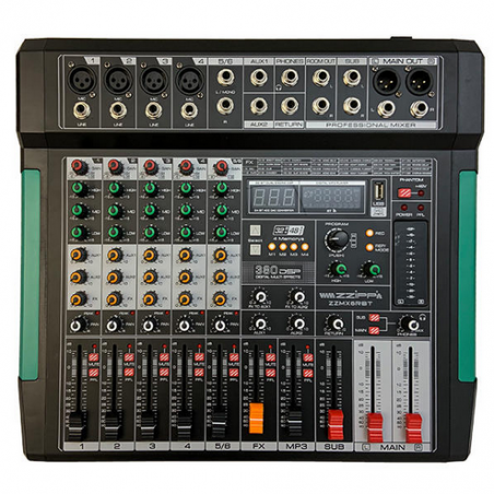 ZZIPP MX6RBT MIXER CON DSP , USB E BLUETOOTH