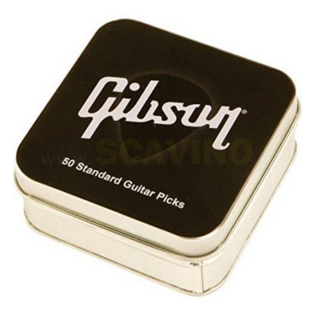 GIBSON APRGG-5074M-PKG CONFEZIONE 50 PLETTRI MEDIUM BLACK