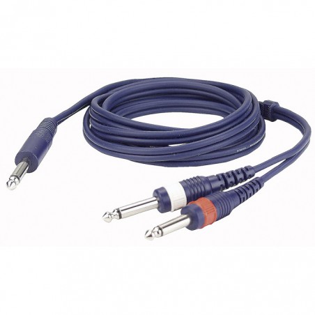 DAP FL32 CAVO AUDIO 2xJACK 6.3 MONO to 1xJACK 6.3 MONO, 3m