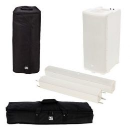 LD SYSTEMS MAUI 11 G2 SISTEMA PA A COLONNE PORTATILE CON MIXER E BLUETOOTH, BIANCO - BUNDLE