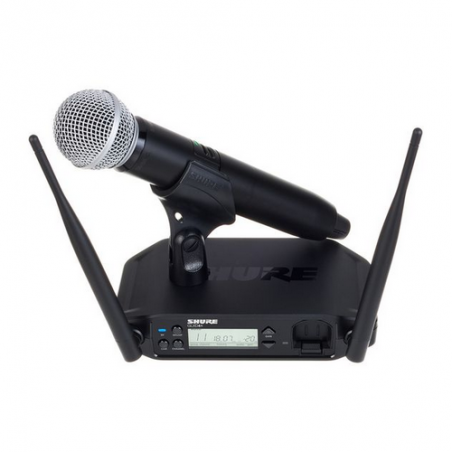 SHURE GLXD24+ con SM58 Sistema Wireless - DUAL BAND 2.4-5.8GHz