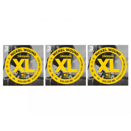 D'ADDARIO EXL125 SET DI 3 MUTE NICKEL WOUND, SUPER LIGHT - 9-46