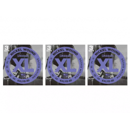 D'ADDARIO EXL115-3D PACK 3 MUTE ELECTRICHE - MEDIUM - 11-49