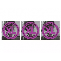 D'ADDARIO EXL120+-3D SET 3 MUTE NICKEL WOUND 9.5/44