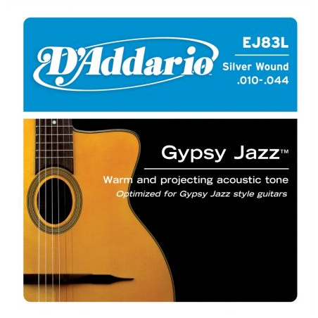 D'ADDARIO EJ83L MUTA CORDE ACUSTICA GIPSY JAZZ - 10-44