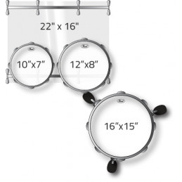 PEARL CRYSTAL BEAT 4 pz. solo fusti colore ULTRA CLEAR 730