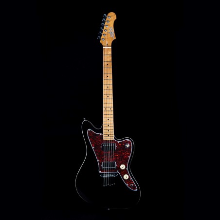 JET GUITARS JJ-350 HH ROASTED MAPLE - BLACK