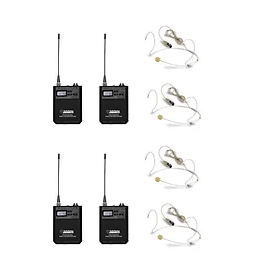 AUDIODESIGN PMU D440 SET WIRELESS TRUE DIVERITY 4 X BODYPACK W/HEADSET