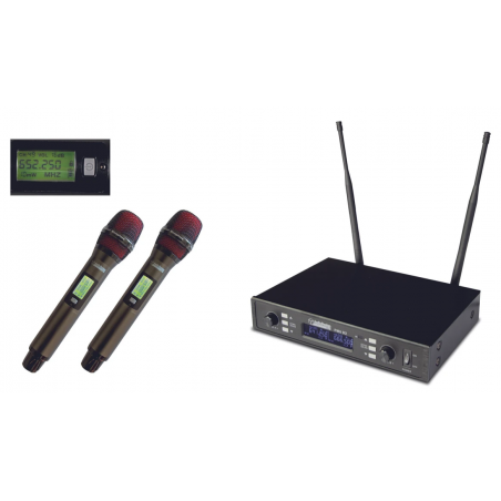 AUDIODESIGN PMU D2 SYS DUAL WIRELESS 2xHANDHELD - TRUE DIVERSITY