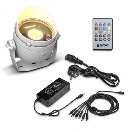 CAMEO DROP B1 SET - MINI UPLIGHT  A BATTERIA DA ESTERNI - CON ALIMENTATORE - WHITE