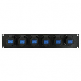 PROEL SDC130 MODULO DI USCITA 6 CEE 16A - 2P+T - RK19" - 2U