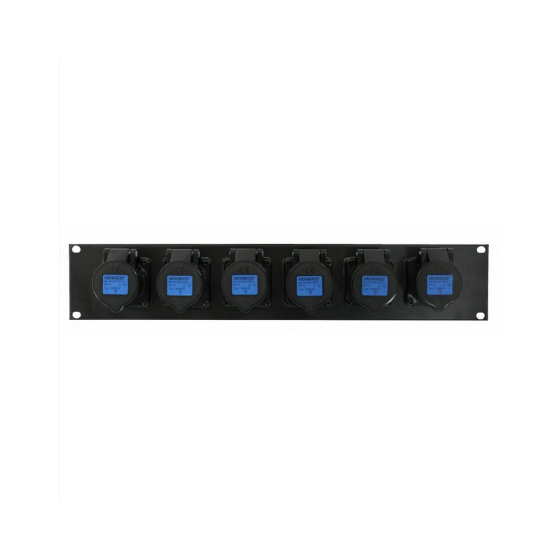 PROEL SDC130 MODULO DI USCITA 6 CEE 16A - 2P+T - RK19" - 2U