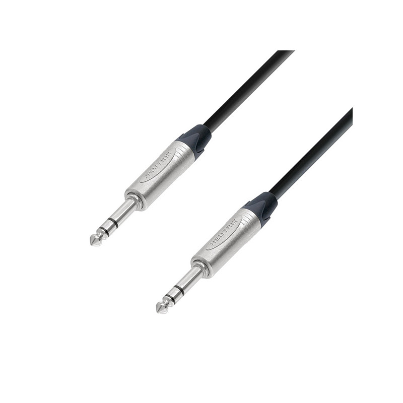 ADAM HALL 5 STARS CAVO PATCH NEUTRIK JACK STEREO 6,3 MASCHIO a JACK STEREO 6,3 MASCHIO - 1.5m