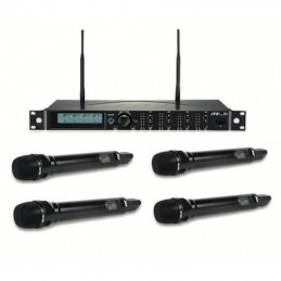 JTS R-4/JSS-4B SISTEMA WIRELESS 4CH - 4x HANDHELD JSS-4B