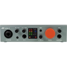 Scheda USB con 2 In e 2 Out analogici - Mic Preamp XLR e HiZ e Out cuffia - Compatibile Mac e PC