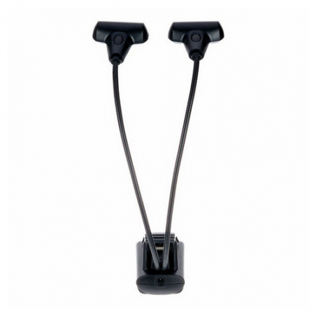 KONIG & MEYER 12273 MUSIC STAND LIGHT DOUBLE - 4LEDs -T-MODEL FLEXILIGHT