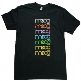 Maglietta con logo Moog arcobaleno