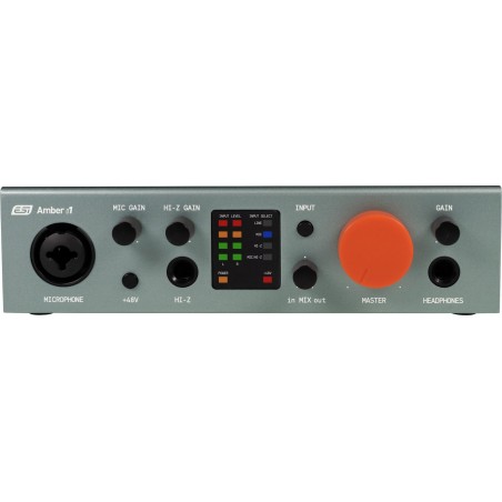 ESI Scheda USB con 2 In e 2 Out analogici - Mic Preamp XLR e HiZ - Compatibile Mac e PC
