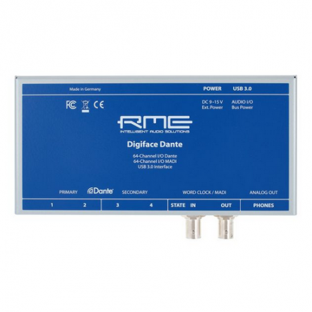 RME DIGIFACE DANTE USB 3.0 AUDIO INTERFACE