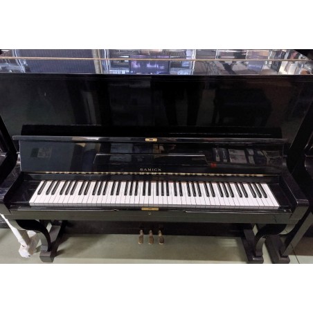 SAMICK WG9C PIANOFORTE VERTICALE NERO H.131 *USATO*