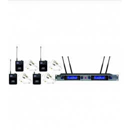 AUDIODESIGN PMU D440 SET WIRELESS TRUE DIVERITY 4 X BODYPACK W/HEADSET