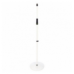 GRAVITY MS23W ASTA MICROFONO DRITTA BASE TONDA WHITE