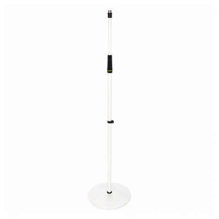 GRAVITY MS23W ASTA MICROFONO DRITTA BASE TONDA WHITE