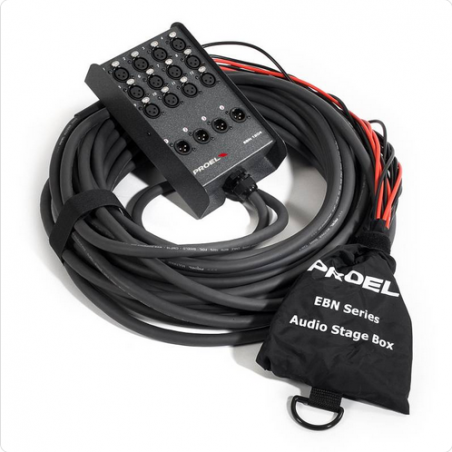 PROEL EBN-1204 MULTICORE 12in XLR3 MP - 4x XLR3 FP - 25m