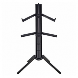 K&M 18860 SUPPORTO 2 TASTIERE BLACK