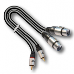 AUDIODESIGN VX212-1,5 CAVO AUDIO 2x XLR-F - 2x RCA-M 1,5m