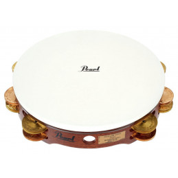 PEARL PETM-1018 CR CONCERT TAMBOURINE, COPPER & BRASS JINGLES, W/BAG