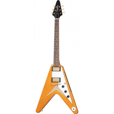 EPIPHONE Inspired by GIBSON CUSTOM 1958 KORINA FLYING V - AGED NATURAL