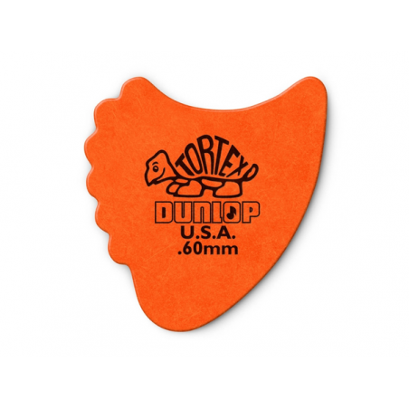 DUNLOP 414R Tortex Fin Orange .60
