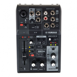 YAMAHA AG03 MKII MIXER LIVE STREAMING - INTERFACCIA AUDIO - 3CH - BLACK
