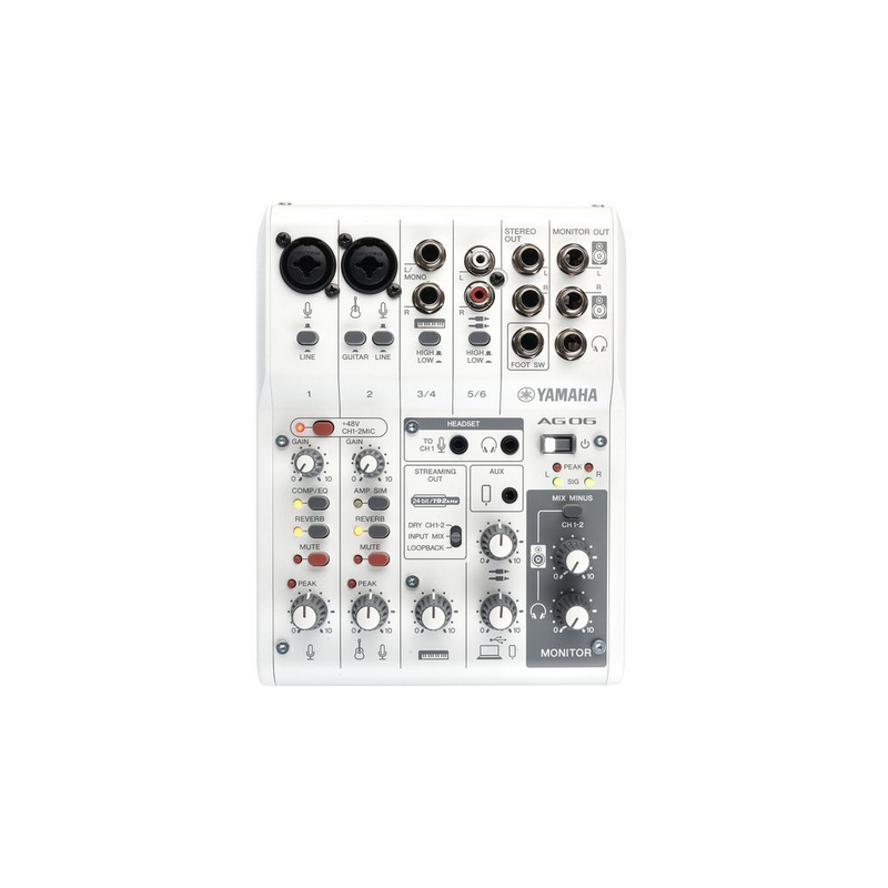 YAMAHA AG06 MK2 INTERFACCIA AUDIO&MIXER - USB - WHITE