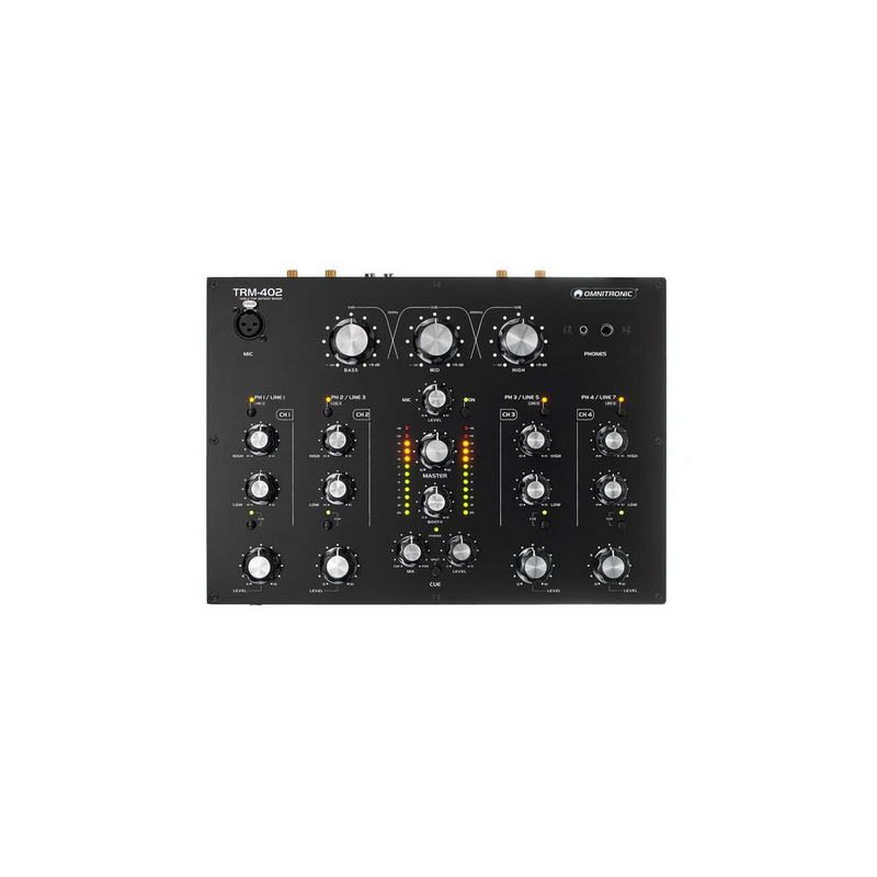 OMNITRONIC TRM-402 ROTARY MIXER DJ 4 CANALI