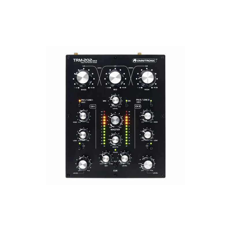 OMNITRONIC TRM-202 MK3 ROTARY MIXER 2 CANALI