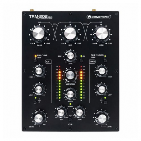 OMNITRONIC TRM-202 MK3 ROTARY MIXER 2 CANALI